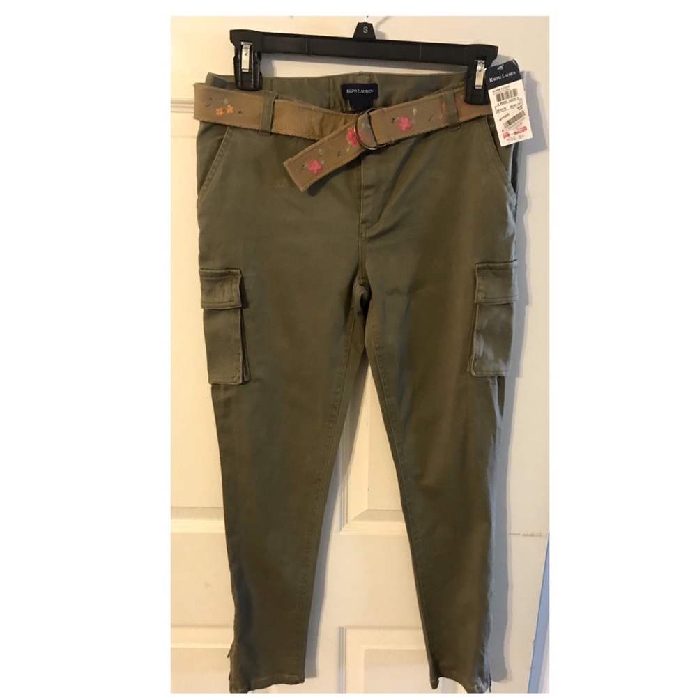 Ralph Lauren Girls Green Skinny Jeans size 14